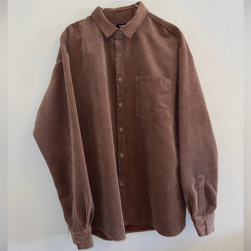 Corduroy casual button down